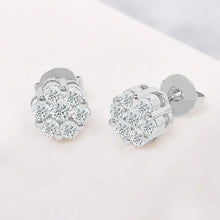 Load image into Gallery viewer, Cluster Flower Stud Earrings