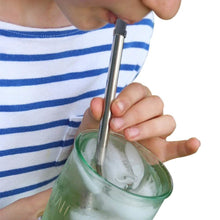 Load image into Gallery viewer, Collapsable Telescopic Reusable Drinkable Straw