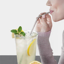 Load image into Gallery viewer, Collapsible, Portable, And Reusable Stainless Steel Drinking Straw With Case