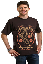 Load image into Gallery viewer, College League Men's Bamboo Viscose/Organic Cotton Short Sleeve Graphic T-Shirt