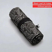 Load image into Gallery viewer, Colorful Roll Up Pencil Case Canvas Flowers Style Colored Pencils Wrap Multi-Purpose Pen Holder Cute Case