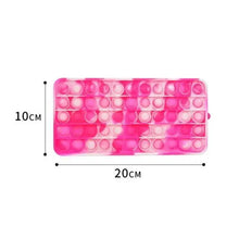 Load image into Gallery viewer, Colorful Stress Relief Squeeze Anti Stress Pop It Soft Pencil Case For Students Rainbow Color School Case