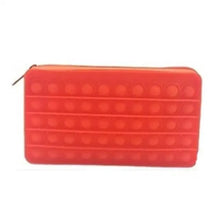 Load image into Gallery viewer, Colorful Stress Relief Squeeze Anti Stress Pop It Soft Pencil Case For Students Rainbow Color School Case