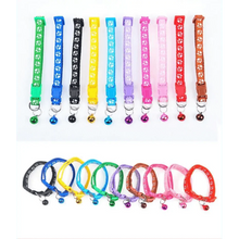 Load image into Gallery viewer, Colorful Super Soft Nylon Pet Adjustable Collars Cute Print Collar Stylish Footprint Pets Necklace Collars For Dogs