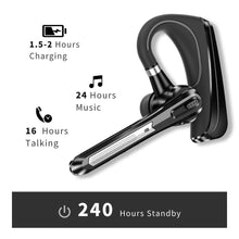 Load image into Gallery viewer, Comfortable Bluetooth Earpiece Wireless Earphone Bluetooth 5.0 Handsfree Earpiece Noise Cancelling HiFi Headset With Dual HD Mic For All Smart Phones Ear Wireless Bluetooth Sport Lightweight Headphones With Case Standby Time For Business Workout Driving