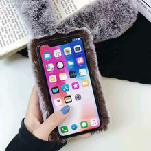 Load image into Gallery viewer, Comfortable Bunny Funny Women Phone Cover For iPhone 12 mini 11 Pro Max Hairy Cute Rabbit Animal Case For iPhone XS MAX XR Soft Lightweight Phone Cover Girl Gifts
