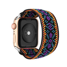 Load image into Gallery viewer, Comfortable Elastic Scrunchie Strap Band For Watch Women Bracelet Compatible With Watch Band 41mm 40mm 38mm Women Girls Adjustable Elastic Nylon Strap Solo Loop Replacement Lightweight Wristband For Watches