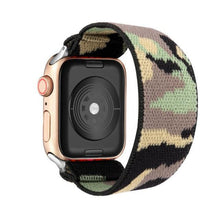 Load image into Gallery viewer, Comfortable Elastic Scrunchie Strap Band For Watch Women Bracelet Compatible With Watch Band 41mm 40mm 38mm Women Girls Adjustable Elastic Nylon Strap Solo Loop Replacement Lightweight Wristband For Watches