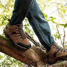 Load image into Gallery viewer, Comfortable Outdoor Waterproof Hiking Boots Men's Spring And Autumn Hiking Wear-Resistant Mountain Sports Boots Hunting Shoes High Waterproof Hiking Boots Outdoor Lightweight Mens Shoes