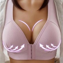 Load image into Gallery viewer, Comfortable Seamless Bra For Women Fashion Push Up Bras Wire Free Lingerie Full Cup Bralette Cotton Underwear Brassiere Front Closure