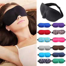 Load image into Gallery viewer, Comfortable Sleep Mask Natural Sleeping Adjustable Eye Mask Lightweight Cover Eye Patch Unisex Blindfold Travel Mask