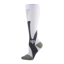 Load image into Gallery viewer, Compression Socks Nylon Medical Nursing Stockings Specializes Outdoor Cycling Sport Socks Men,20-30mmhg Run Nurse Socks for Edema Diabetic Varicose Veins Fast-drying Breathable Adult Sports Socks