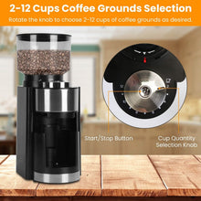 Load image into Gallery viewer, Conical Bur Coffee Bean Electric Grinder with 25 Grind Settings