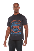 Load image into Gallery viewer, Conqueror Speedway Men's Bamboo Viscose/Organic Cotton Short Sleeve Graphic T-Shirt
