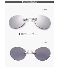 Load image into Gallery viewer, Convenient And Lightweight Sun Protection Sunglasses New Clip On Nose Glasses New Round Rimless Matrix Shape Sunglasses For Men & Women Mini Frameless Vintage Sunglasses For men