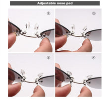 Load image into Gallery viewer, Convenient And Lightweight Sun Protection Sunglasses New Clip On Nose Glasses New Round Rimless Matrix Shape Sunglasses For Men & Women Mini Frameless Vintage Sunglasses For men