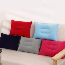 Load image into Gallery viewer, Convenient Ultralight Inflatable Air Pillow Sleep Cushion Travel Bedroom Hiking Beach Car Plane Ultralight Inflatable PVC Nylon Air Pillow Sleep Cushion Travel Bedroom Hiking Beach Car Plane Head Rest Support Inflatable Camping Head Rest Support 34*22cm