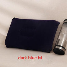 Load image into Gallery viewer, Convenient Ultralight Inflatable PVC Nylon Air Pillow Sleep Cushion Travel Bedroom Hiking Beach Car Plane Head Rest Support Inflatable Camping Travel Pillows Ultralight Inflatable Pillow Small Squared Flocked Fabric Air Pillow for Hiking Camping Traveling
