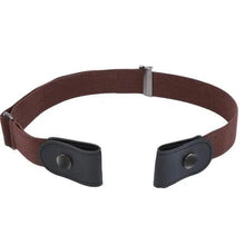 Load image into Gallery viewer, Cool Buckle-Free Stretch Elastic Waist Belt Unisex Style No Buckle Fashion Waistbands For Men And Women Simple Black Stretch Belt Invisible Elastic Belt For Jeans Pants Dresses