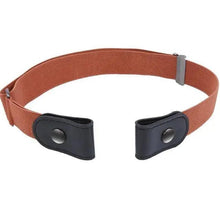 Load image into Gallery viewer, Cool Buckle-Free Stretch Elastic Waist Belt Unisex Style No Buckle Fashion Waistbands For Men And Women Simple Black Stretch Belt Invisible Elastic Belt For Jeans Pants Dresses