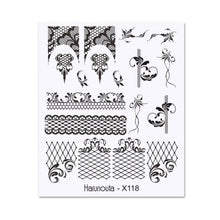 Load image into Gallery viewer, Cool Geometrics Pattern Water Decals Stickers Flower Leaves Slider For Nails Spring Summer Nail Art Decoration Tattoos Women Nail Art Stickers Water Transfer Decals Design Nail Art Supplies Manicure Acrylic Nail Foil Stencils Decorations