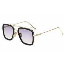 Load image into Gallery viewer, Cool Glasses Modern Elegant Cosplay Vintage Retro Sunglasses Vintage Aviator Square Sunglasses for Men Gold Frame Retro Classic Sunglasses