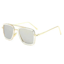 Load image into Gallery viewer, Cool Glasses Modern Elegant Cosplay Vintage Retro Sunglasses Vintage Aviator Square Sunglasses for Men Gold Frame Retro Classic Sunglasses