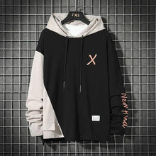 Load image into Gallery viewer, Cool Luxury Spring Autumn Striped Hoodie Sweatshirt Men's Thick Fleece Hip Hop High Streetwear Clothes Unique Design Long Sleeve Hoodies Casual Drawstring Hooded Sweatshirts