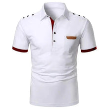 Load image into Gallery viewer, Cool Polo Men Shirt Nice Short Sleeve Polo Shirt Contrast More Color Polo New Clothing Summer Streetwear Casual Fashion Men Tops Men's Golf Polo Shirt Short Sleeve Tactical Polo Shirts Slim Fit Casual Tennis T-Shirt
