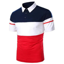 Load image into Gallery viewer, Cool Polo Men Shirt Nice Short Sleeve Polo Shirt Contrast More Color Polo New Clothing Summer Streetwear Casual Fashion Men Tops Men's Golf Polo Shirt Short Sleeve Tactical Polo Shirts Slim Fit Casual Tennis T-Shirt