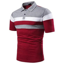 Load image into Gallery viewer, Cool Polo Men Shirt Nice Short Sleeve Polo Shirt Contrast More Color Polo New Clothing Summer Streetwear Casual Fashion Men Tops Men's Golf Polo Shirt Short Sleeve Tactical Polo Shirts Slim Fit Casual Tennis T-Shirt