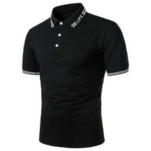 Load image into Gallery viewer, Cool Polo Men Shirt Nice Short Sleeve Polo Shirt Contrast More Color Polo New Clothing Summer Streetwear Casual Fashion Men Tops Men's Golf Polo Shirt Short Sleeve Tactical Polo Shirts Slim Fit Casual Tennis T-Shirt