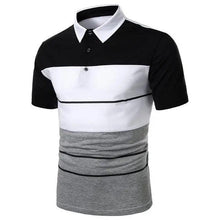 Load image into Gallery viewer, Cool Polo Men Shirt Nice Short Sleeve Polo Shirt Contrast More Color Polo New Clothing Summer Streetwear Casual Fashion Men Tops Men's Golf Polo Shirt Short Sleeve Tactical Polo Shirts Slim Fit Casual Tennis T-Shirt