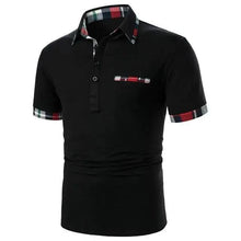 Load image into Gallery viewer, Cool Polo Men Shirt Nice Short Sleeve Polo Shirt Contrast More Color Polo New Clothing Summer Streetwear Casual Fashion Men Tops Men's Golf Polo Shirt Short Sleeve Tactical Polo Shirts Slim Fit Casual Tennis T-Shirt