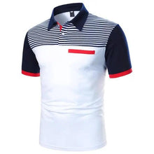 Load image into Gallery viewer, Cool Polo Men Shirt Nice Short Sleeve Polo Shirt Contrast More Color Polo New Clothing Summer Streetwear Casual Fashion Men Tops Men's Golf Polo Shirt Short Sleeve Tactical Polo Shirts Slim Fit Casual Tennis T-Shirt