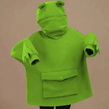 Load image into Gallery viewer, Cool Women Hoodie Perfect Sleeping Frog Pullover Winter Sense Hooded Modern Casual Sweatshirts Cute Funny Style Comfortable Frog Pullover Hoodie For Women