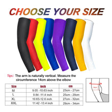 Load image into Gallery viewer, Cooling Arm Sleeves For Men Women Outdoor UV Protection Sports Sleeves For Basketball Football Volleyball Cycling UV Protection Cooling Arm Sleeves Sunblock Long Sun Sleeves Hands Arm Covers Long Sleeve For Outdoor Activity