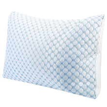Load image into Gallery viewer, Cooling Memory Foam Pillow Ventilated with Cooling Gel Infused Memory Foam