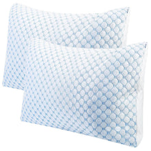 Load image into Gallery viewer, Cooling Memory Foam Pillow Ventilated with Cooling Gel Infused Memory Foam