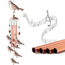 Load image into Gallery viewer, Copper Wind Chimes Outdoor Classic Wind Chimes Memorial Wind Chime Gifts for Grand Mother Garden Yard Decor Gift