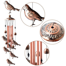 Load image into Gallery viewer, Copper Wind Chimes Outdoor Classic Wind Chimes Memorial Wind Chime Gifts for Grand Mother Garden Yard Decor Gift