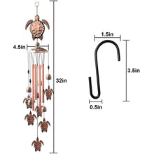 Load image into Gallery viewer, Copper Wind Chimes Outdoor Classic Wind Chimes Memorial Wind Chime Gifts for Grand Mother Garden Yard Decor Gift