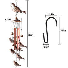 Load image into Gallery viewer, Copper Wind Chimes Outdoor Classic Wind Chimes Memorial Wind Chime Gifts for Grand Mother Garden Yard Decor Gift