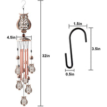 Load image into Gallery viewer, Copper Wind Chimes Outdoor Classic Wind Chimes Memorial Wind Chime Gifts for Grand Mother Garden Yard Decor Gift