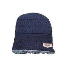 Load image into Gallery viewer, Coral Fleece Scarf Winter Hat Soft Men Beanie Warm Hat Knit Letter Double Layer Cap Gorgas Bonnet Knitted Hat Set Outdoor Sport Warm Beanies Hat For Men Knitted Hats Bandana Hiking Camping Kid Neck Warmer Cap