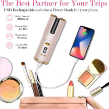 Load image into Gallery viewer, Cordless Automatic Portable Ceramic Barrel Hair Curler