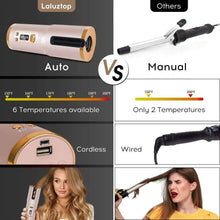Load image into Gallery viewer, Cordless Automatic Portable Ceramic Barrel Hair Curler