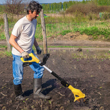 Load image into Gallery viewer, Cordless Electric Garden Tiller Cultivator With 20V Rechargeable Battery
