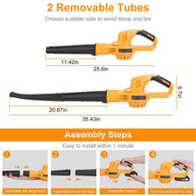 Load image into Gallery viewer, Cordless Leaf Blower Battery Powered Max 124MPH 300CFM with 2 Adjustable Speeds
