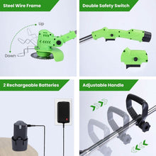 Load image into Gallery viewer, Cordless Rechargeable Grass Trimmer
